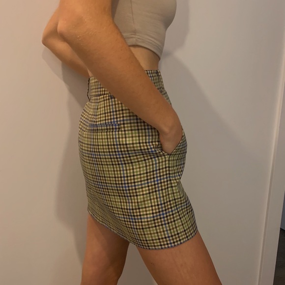 Tibi check skirt, never warn. Perfect for fall - Picture 3 of 4